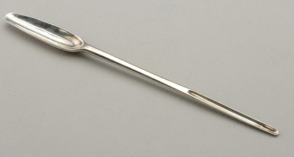 18th Century Dutch Silver Marrow Scoop - Amsterdam, 934 standard, Hermanus Heuvel